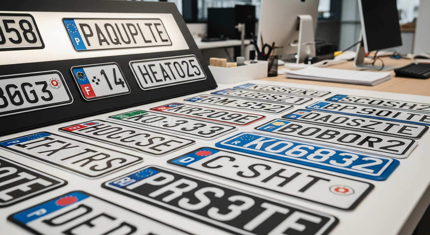 Installation minutieuse d'une plaque d'immatriculation réglementaire sur un scooter moderne